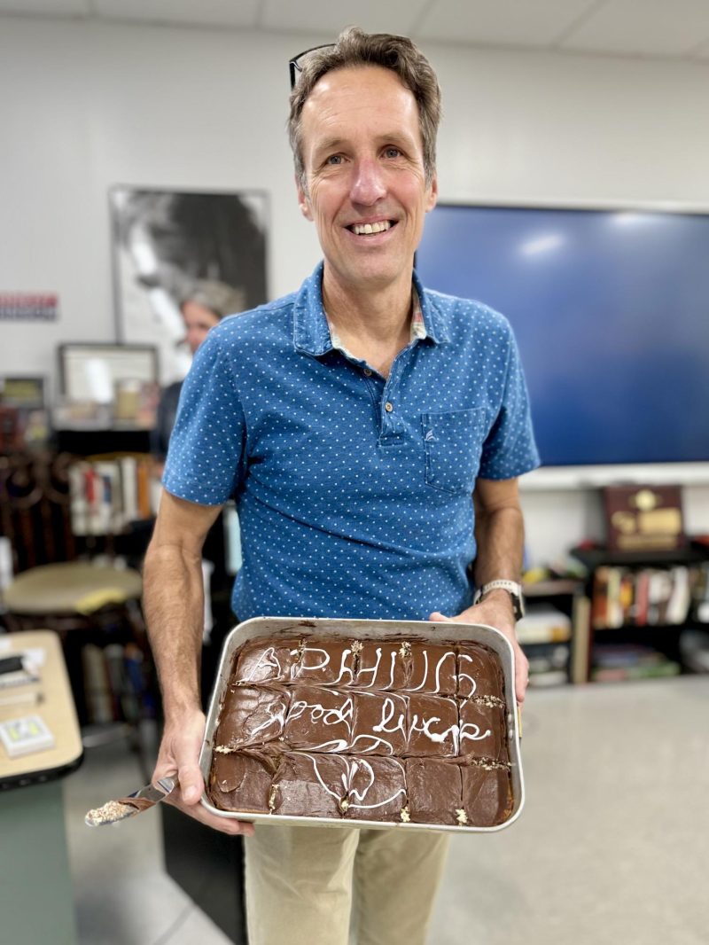 Mr. Brennan Brings AP Classroom cake